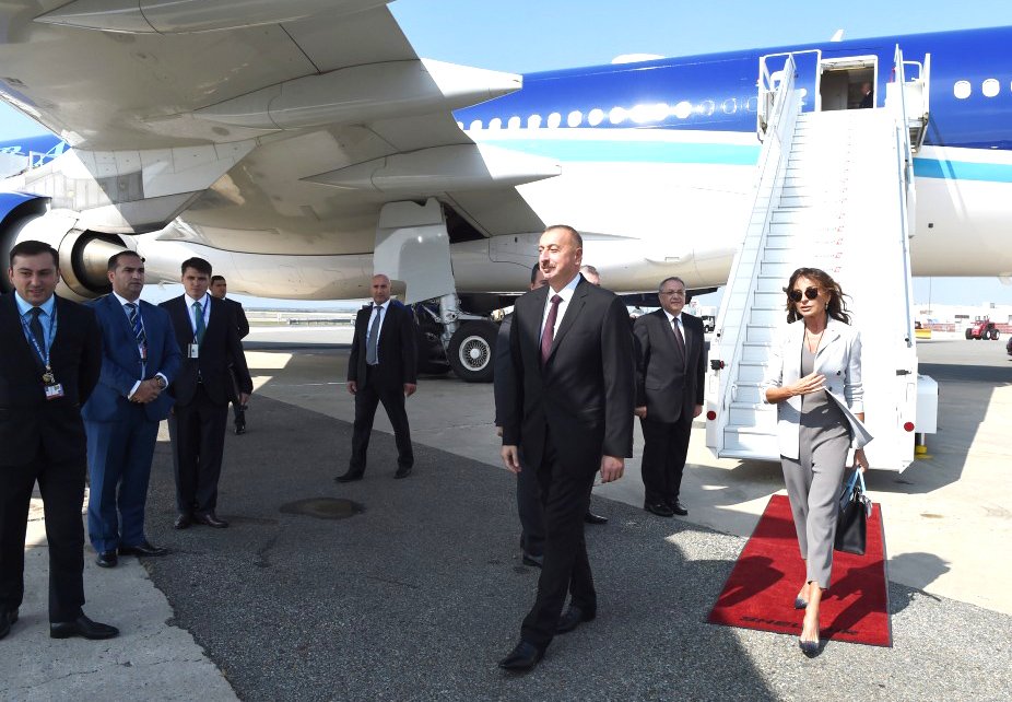 İlham Əliyev və xanımı ABŞ-a gedib