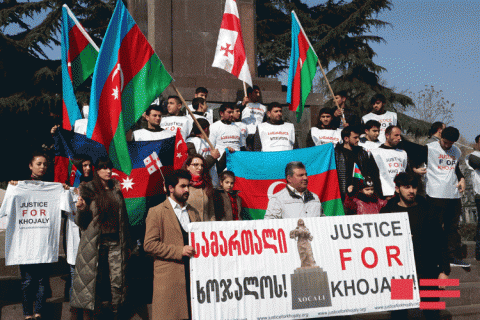 Gürcüstanda “Xocalıya ədalət” aksiyası keçirilib
