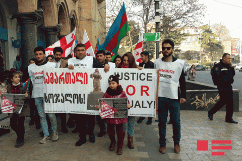 Gürcüstanda “Xocalıya ədalət” aksiyası keçirilib