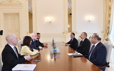 Prezident ATƏT-dən gələn nümayəndə heyətini qəbul edib