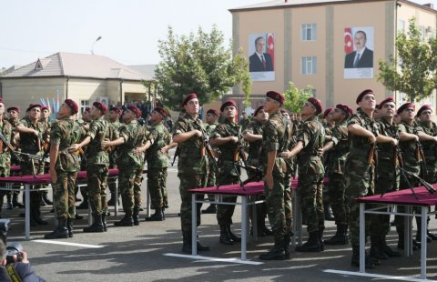 İlham Əliyevin oğlu hərbi xidmətə gedib