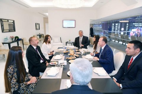 İlham Əliyev Cüdo Federasiyasının prezidentini qəbul edib