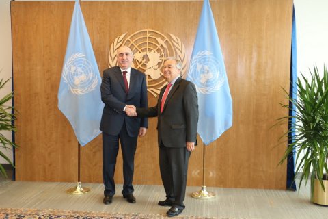 Qarabağ münaqişəsi BMT-nin Baş katibi ilə müzakirə olunub