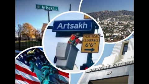 Soydaşlarımız ABŞ-da prospektin Arsax adlandırılmasına etiraz edir Soydaşlarımız ABŞ-da prospektin Arsax adlandırılmasına etiraz edir