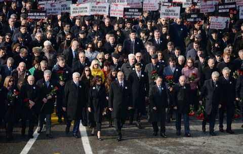 Xocalı yürüşündə 55 mindən çox insan iştirak edib