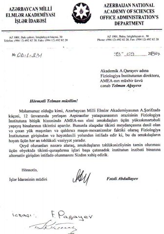 AMEA prezidentinin qərarı narazılıq yaradıb