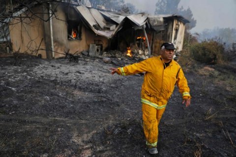 İsraildə böyük yanğın, baş nazir yardım istədi