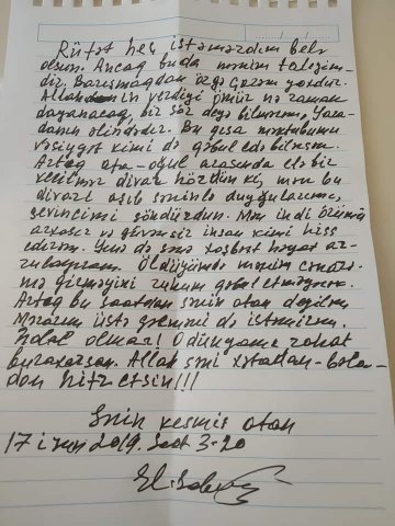 Eldar Sabiroğlu övladından imtina etdi: "Ölsəm, üstümə gəlmə..." - MƏKTUB