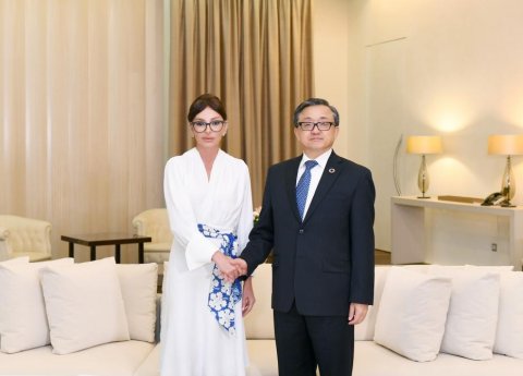 Mehriban Əliyeva BMT Baş katibinin müavini ilə görüşüb