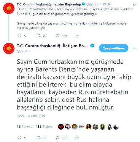 Ərdoğanla Putin nədən narahatdır? - İki ölkə lideri telefonla danışdı