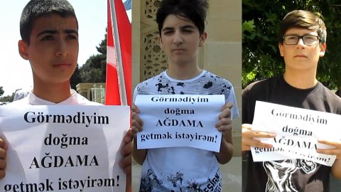 BMT-nin Bakıdakı nümayəndəliyi qarşısında aksiya keçirilib