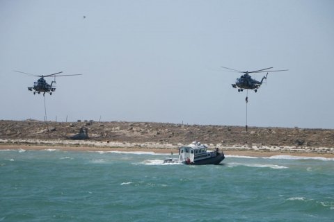 DSX-nın xüsusi təyinatlıları Хəzər dənizində