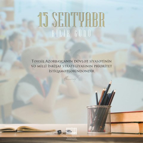 Prezident "Facebook"da paylaşım edib - Bilik Günü ilə bağlı