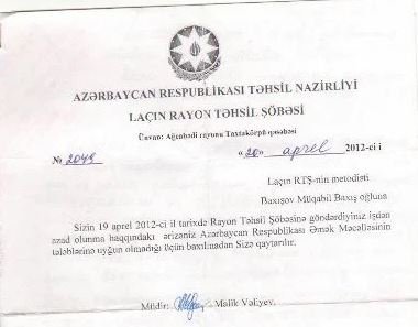 Təhsil şöbəsinin keçmiş işçisi icra başçısının təhdidlərinə görə intihar etdi