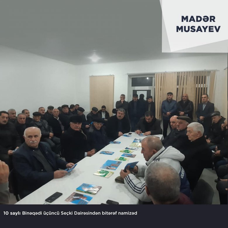 Madər Musayevin Seçki Qərargahı 27 məhəllə görüşü keçirib 