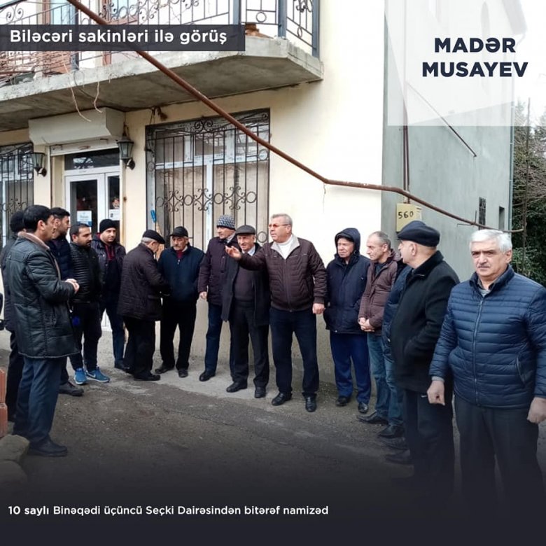 Madər Musayevin Seçki Qərargahı 27 məhəllə görüşü keçirib 