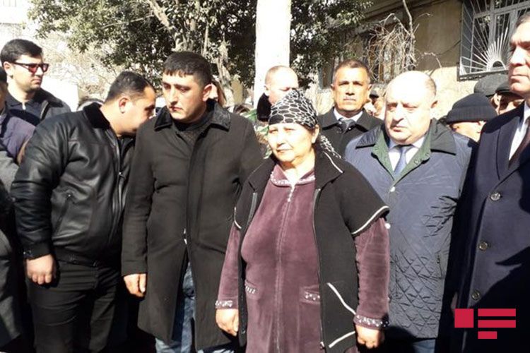 Şəhid hərbi qulluqçumuzla vida mərasimi keçirilib