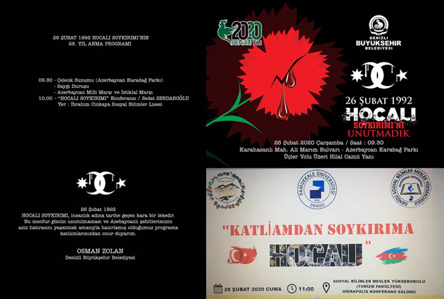 Xocalı soyqırımı ilə əlaqədar Dənizlidə silsilə tədbirlər keçiriləcək