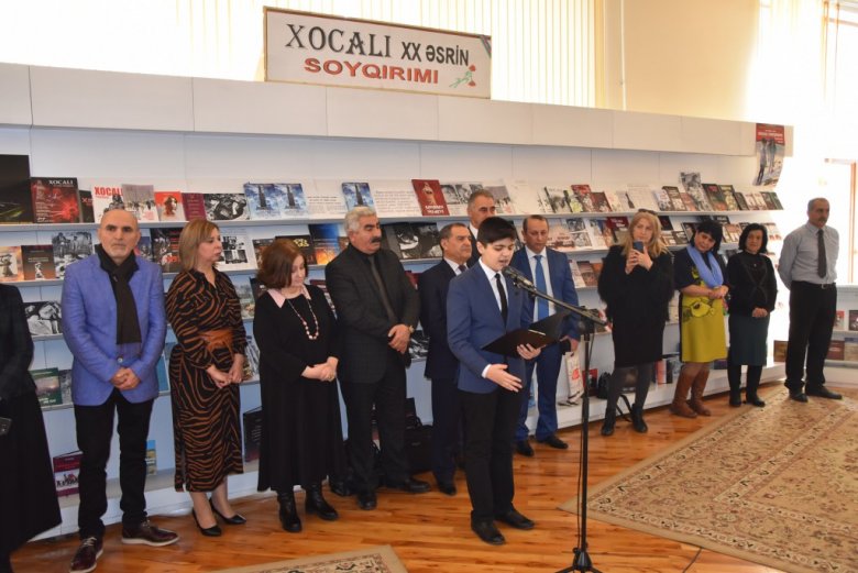 Milli Kitabxanada “Xocalı – XX əsrin soyqırımı” adlı sərgi açılıb