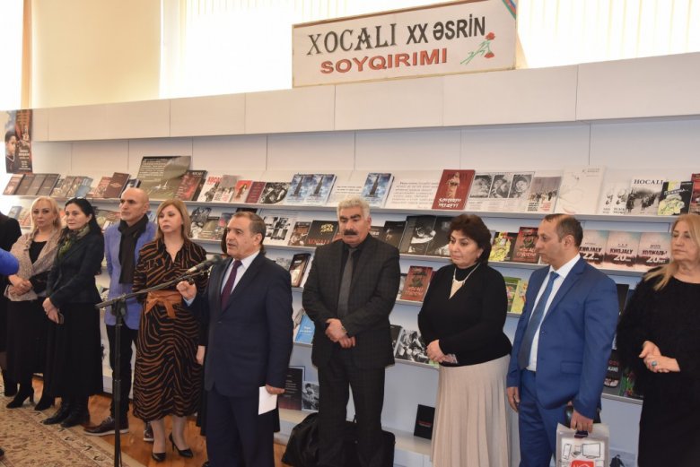 Milli Kitabxanada “Xocalı – XX əsrin soyqırımı” adlı sərgi açılıb