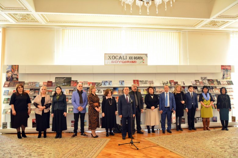 Milli Kitabxanada “Xocalı – XX əsrin soyqırımı” adlı sərgi açılıb