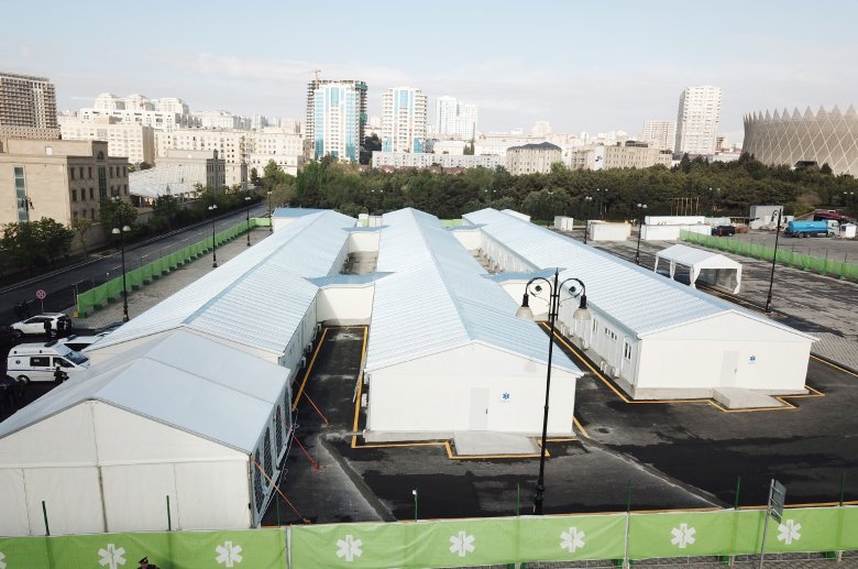 Prezident və birinci xanım Bakıda modul tipli ilk xəstəxana kompleksinin açılışında iştirak ediblər Prezident və birinci xanım Bakıda modul tipli ilk xəstəxana kompleksinin açılışında iştirak ediblər