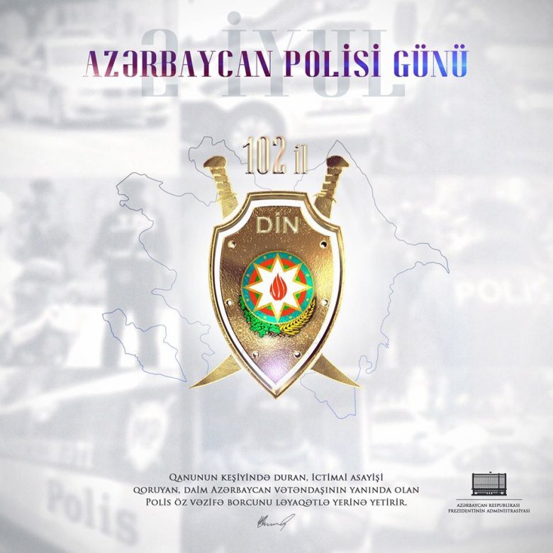 İlham Əliyev polisləri təbrik edib