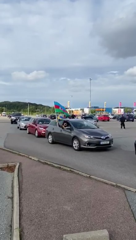 İsveçdə Azərbaycan Ordusuna dəstək aksiyası keçirilib