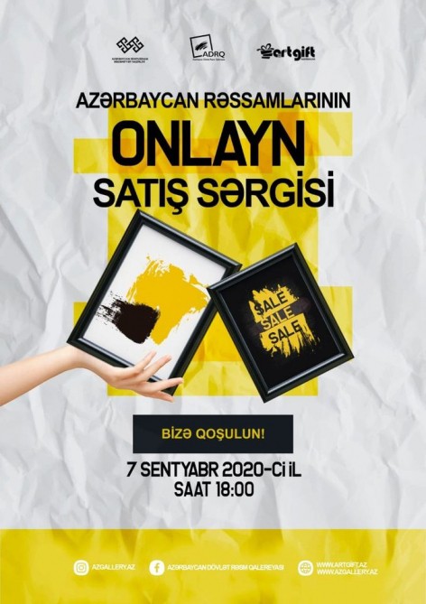 Rəsm əsərlərinin onlayn satışı təşkil olunacaq