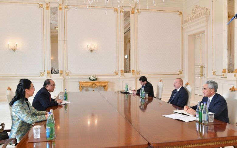 İlham Əliyev Çin Hökumətinin xüsusi nümayəndəsini qəbul edib - (Yenilənib)