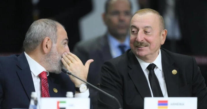 İlham Əliyev Nikol Paşinyanla görüşüb