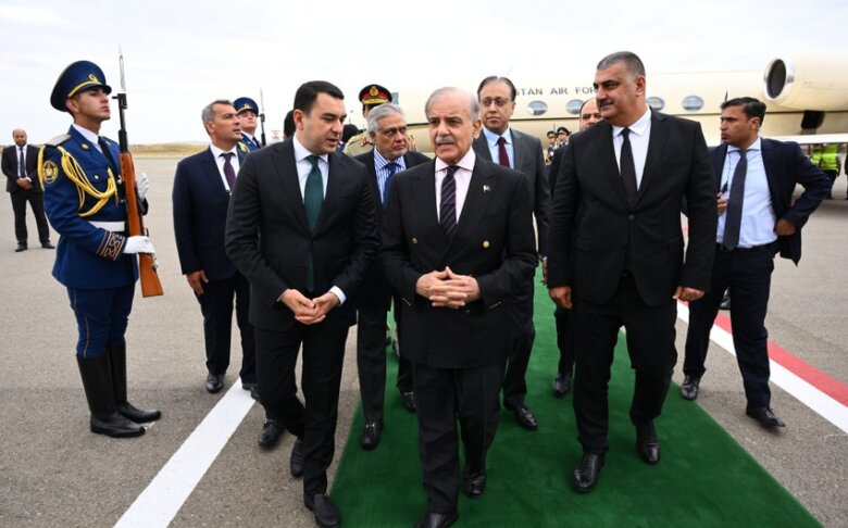 İlham Əliyev Şahbaz Şərifi Xankəndidə qarşılayıb - (Yenilənib)